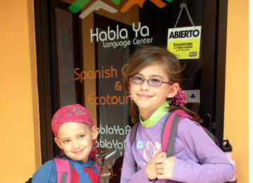Through our Junior Spanish Program we offer Spanish lessons to children from all over the world